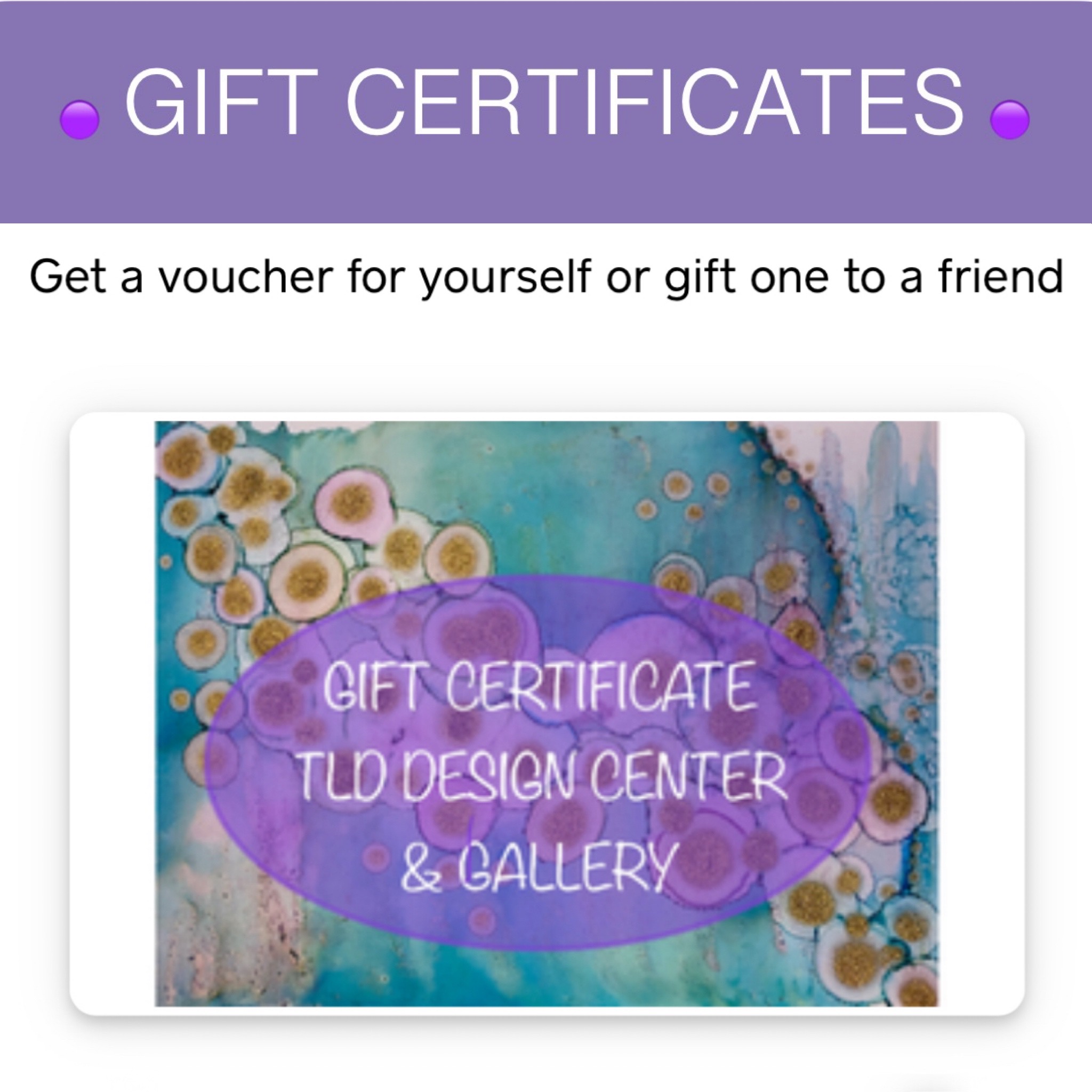 TLD Gift Certificates
